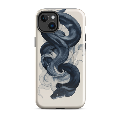 'Midnight Python' iPhone 14 Plus MagSafe tough phone case - protective glossy case NZ Australia