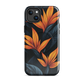 'Bird of Paradise' iPhone 14 Plus MagSafe tough phone case - protective glossy case NZ Australia