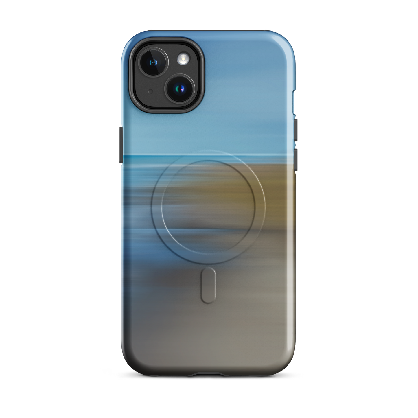'Ocean Breeze' iPhone 14 Plus MagSafe tough phone case - protective glossy case NZ Australia
