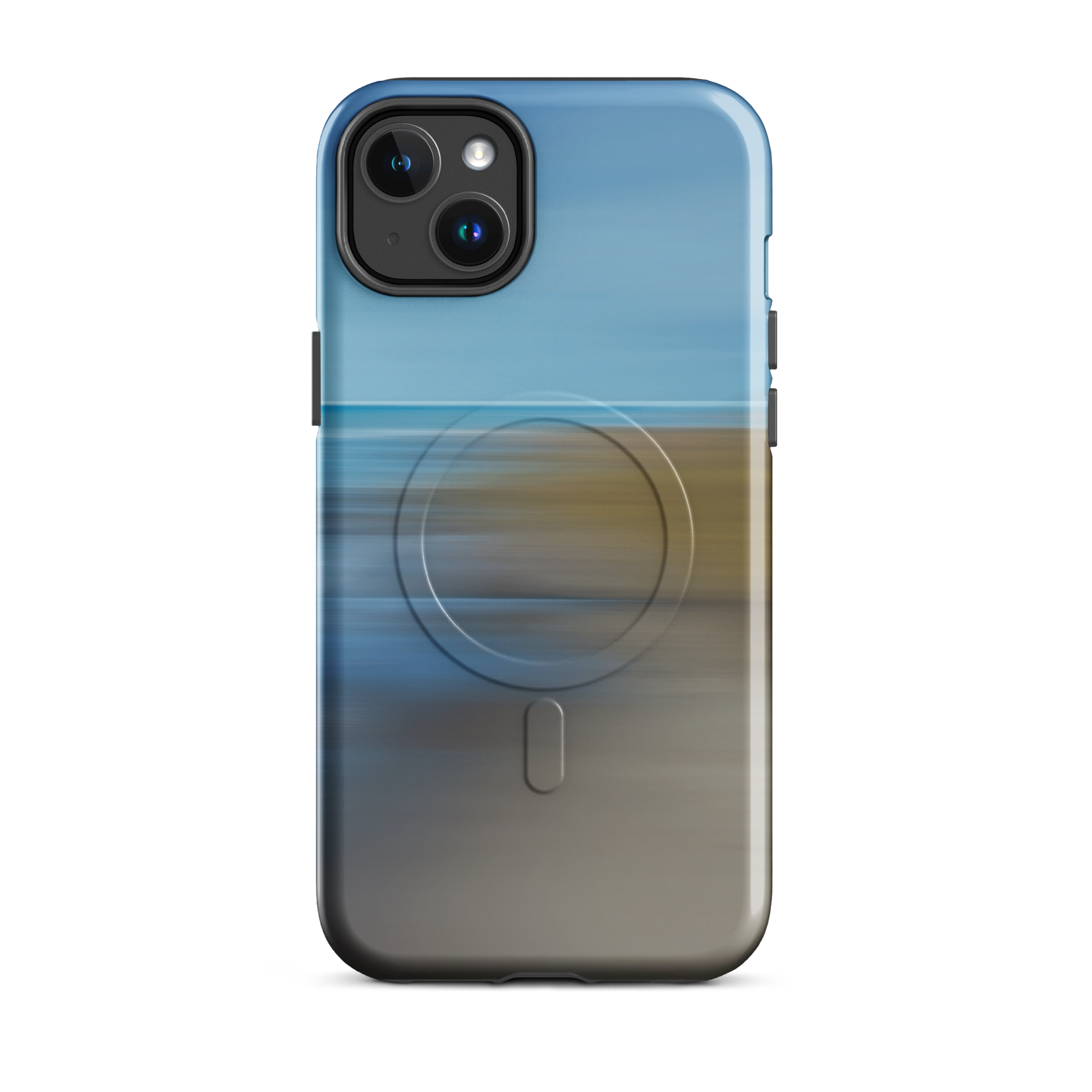 'Ocean Breeze' iPhone 14 Plus MagSafe tough phone case - protective glossy case NZ Australia