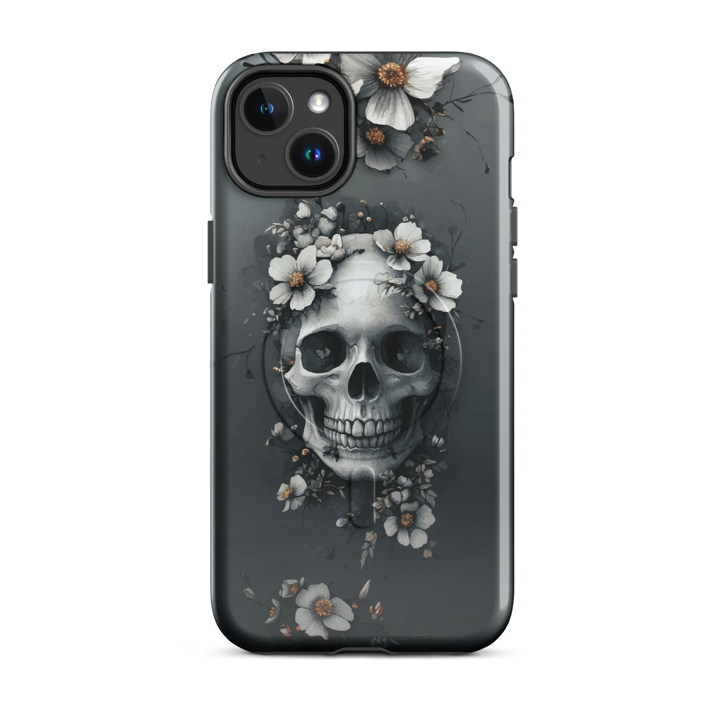 'Eternal Bloom' iPhone 14 Plus MagSafe tough phone case - protective glossy case NZ Australia