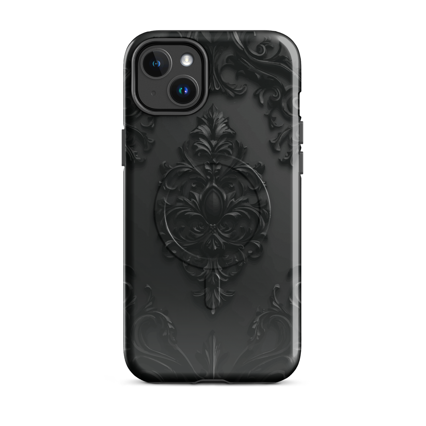 'Obsidian' iPhone 14 Plus MagSafe tough phone case - protective glossy case NZ Australia