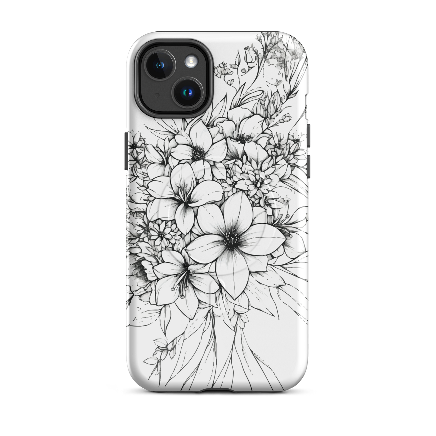 'Silhouette' iPhone 14 Plus MagSafe tough phone case - protective glossy case NZ Australia