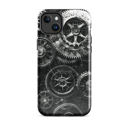 'Clockwork' iPhone 14 Plus MagSafe tough phone case - protective glossy case NZ Australia