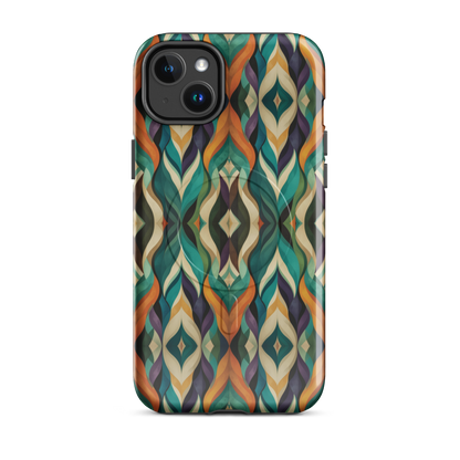 'Rhythm' iPhone 14 Plus MagSafe tough phone case - protective glossy case NZ Australia