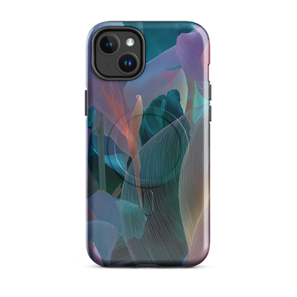'Ethereal Blades' iPhone 14 Plus MagSafe tough phone case - protective glossy case NZ Australia