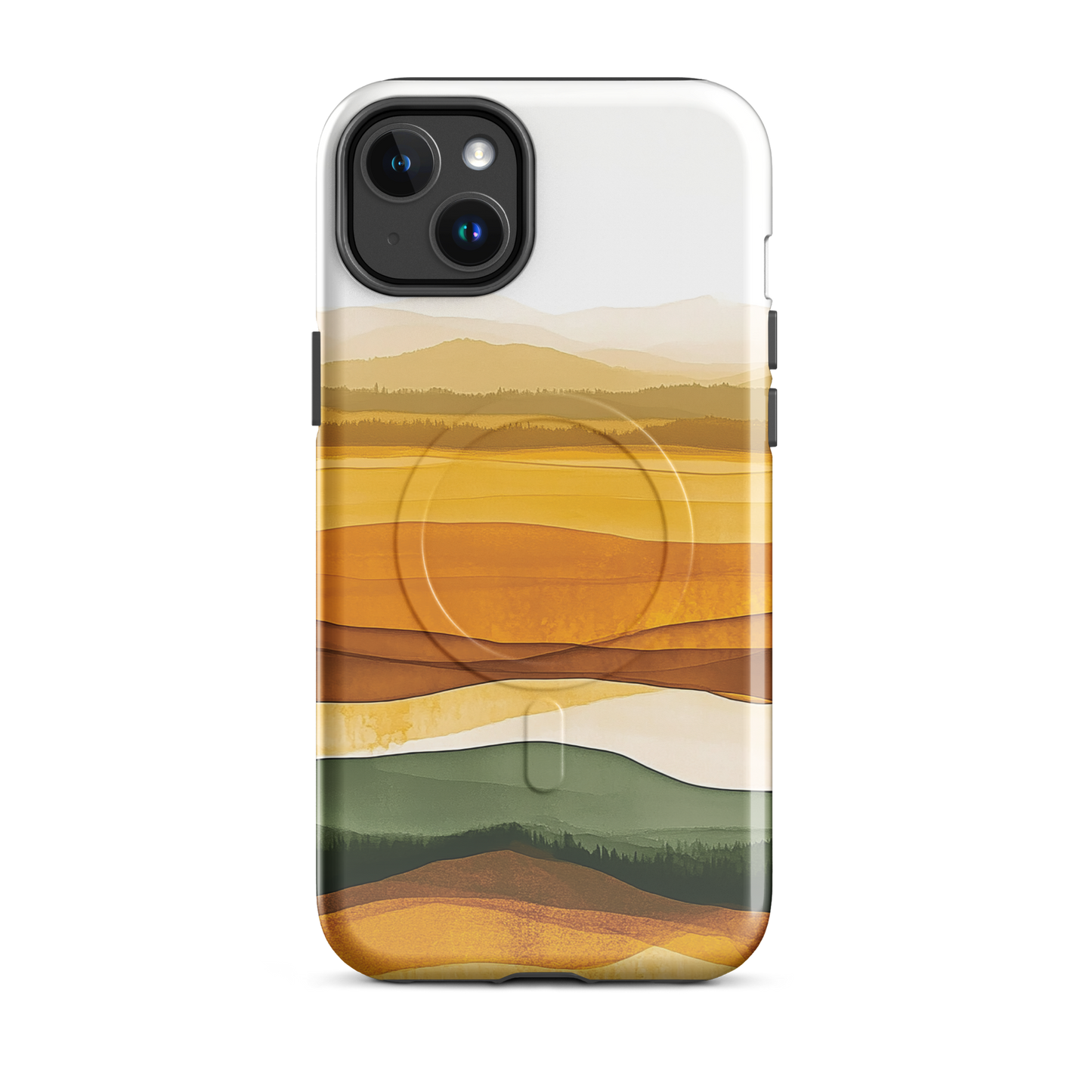 'Autumn' iPhone 14 Plus MagSafe tough phone case - protective glossy case NZ Australia