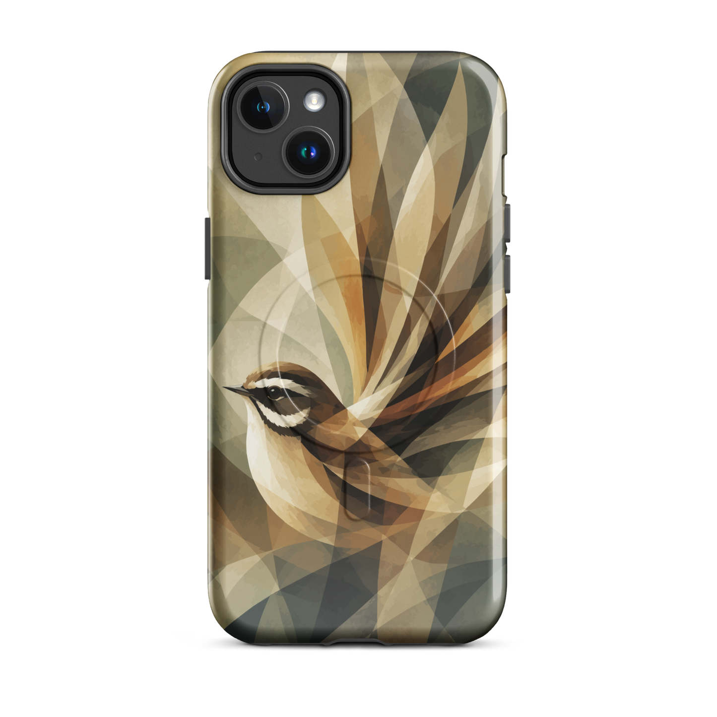 'Fantail' iPhone 14 Plus MagSafe tough phone case - protective glossy case NZ Australia