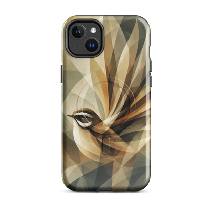 'Fantail' iPhone 14 Plus MagSafe tough phone case - protective glossy case NZ Australia