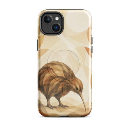 'Kiwi' iPhone 14 Plus MagSafe tough phone case - protective glossy case NZ Australia