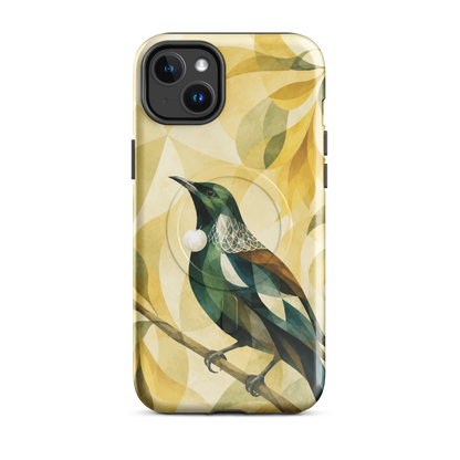 'Tui' iPhone 14 Plus MagSafe tough phone case - protective glossy case NZ Australia