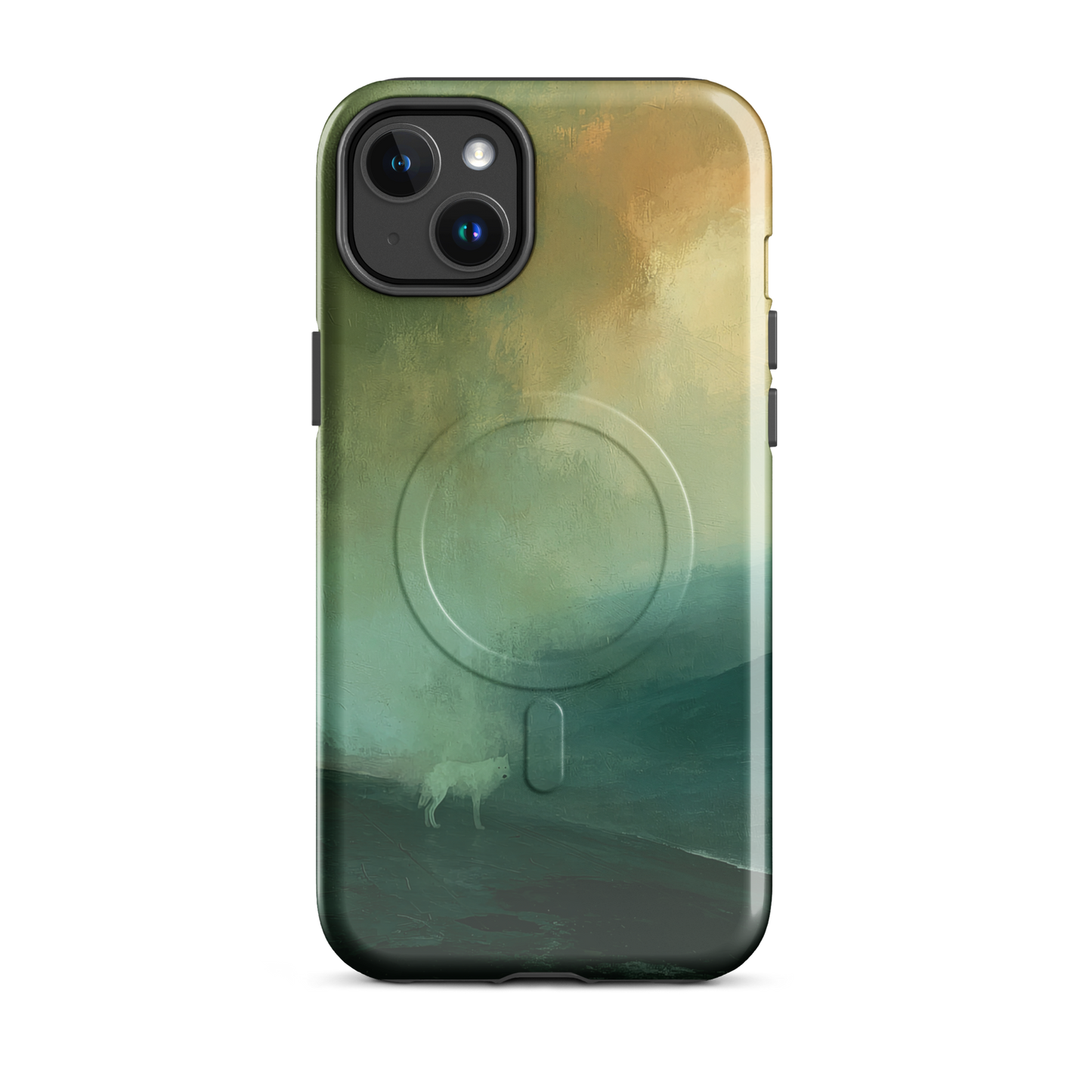 'Acid Rain' iPhone 14 Plus MagSafe phone case - protective glossy case NZ Australia