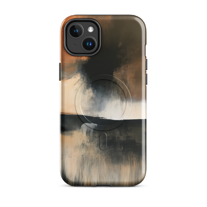 'Black Star' iPhone 14 Plus MagSafe phone case - protective glossy case NZ Australia