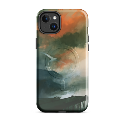 'Harbour' iPhone 14 Plus MagSafe phone case - protective glossy case NZ Australia