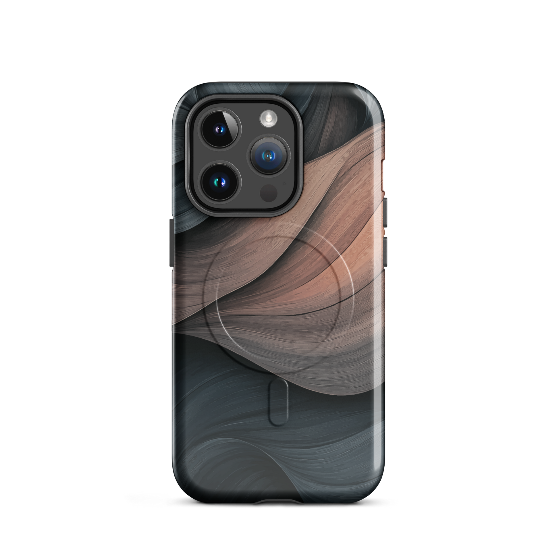 'Velvet Dusk' iPhone 14 Pro MagSafe tough phone case - protective glossy case NZ Australia