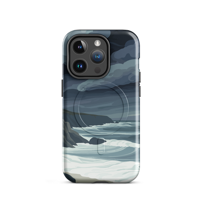 'Cape Kidnappers' iPhone 14 Pro MagSafe tough phone case - protective glossy case NZ Australia