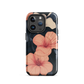 'Hibiscus Flower' iPhone 14 Pro MagSafe tough phone case - protective glossy case NZ Australia