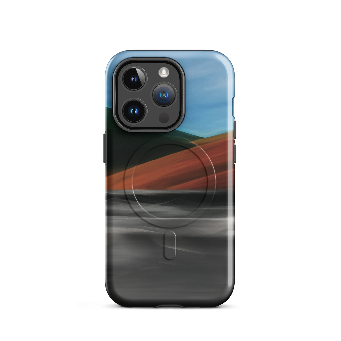 'Heat Wave' iPhone 14 Pro MagSafe tough phone case - protective glossy case NZ Australia