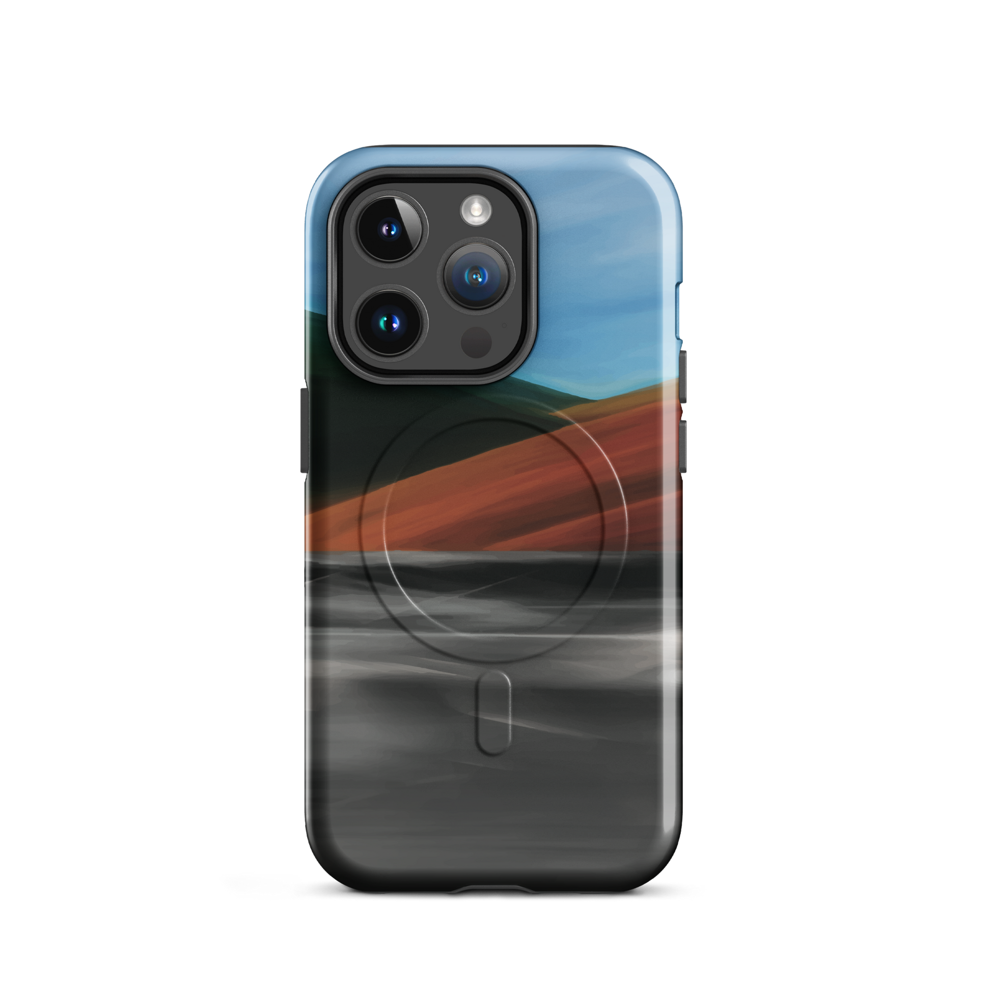 'Heat Wave' iPhone 14 Pro MagSafe tough phone case - protective glossy case NZ Australia