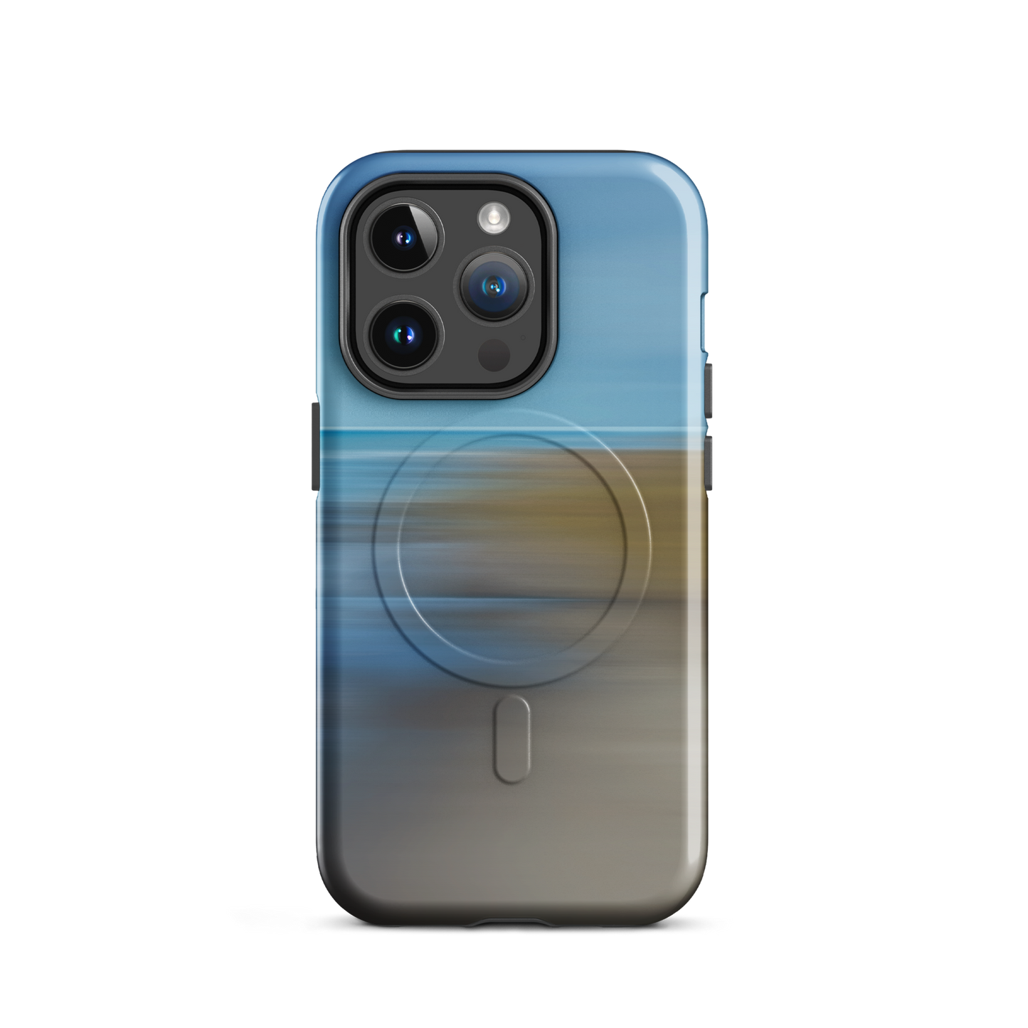 'Ocean Breeze' iPhone 14 Pro MagSafe tough phone case - protective glossy case NZ Australia