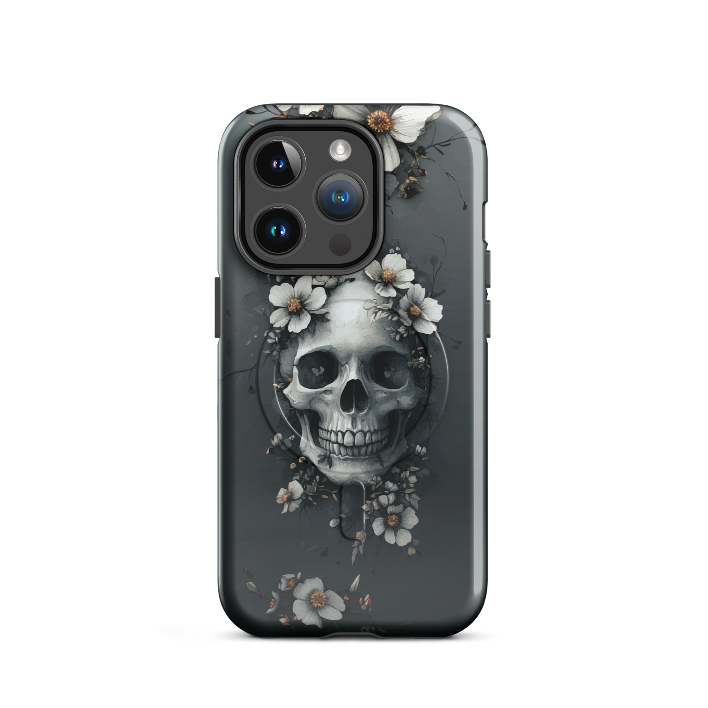 'Eternal Bloom' iPhone 14 Pro MagSafe tough phone case - protective glossy case NZ Australia