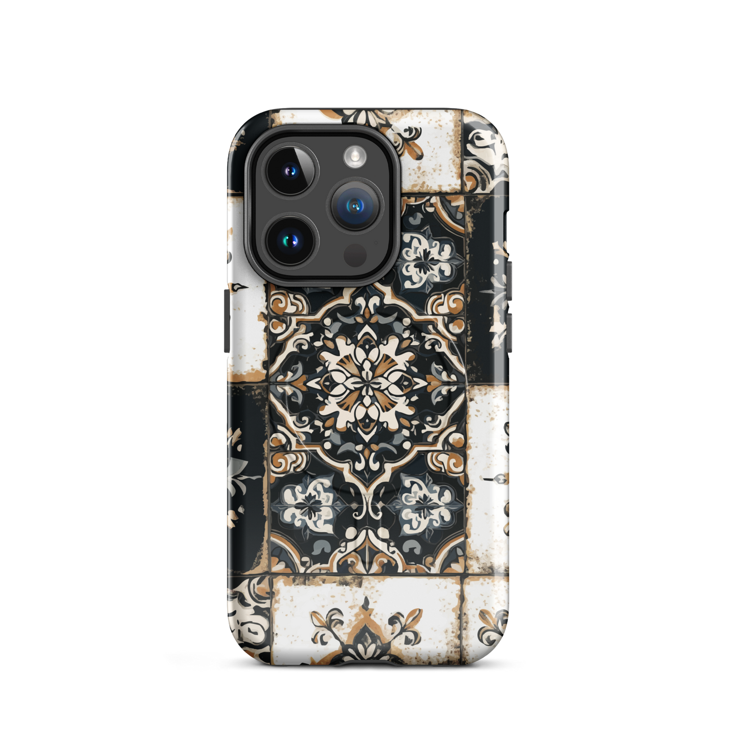 'Morocco' iPhone 14 Pro MagSafe tough phone case - protective glossy case NZ Australia