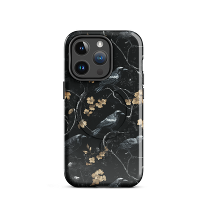'Shadow' iPhone 14 Pro MagSafe tough phone case - protective glossy case NZ Australia
