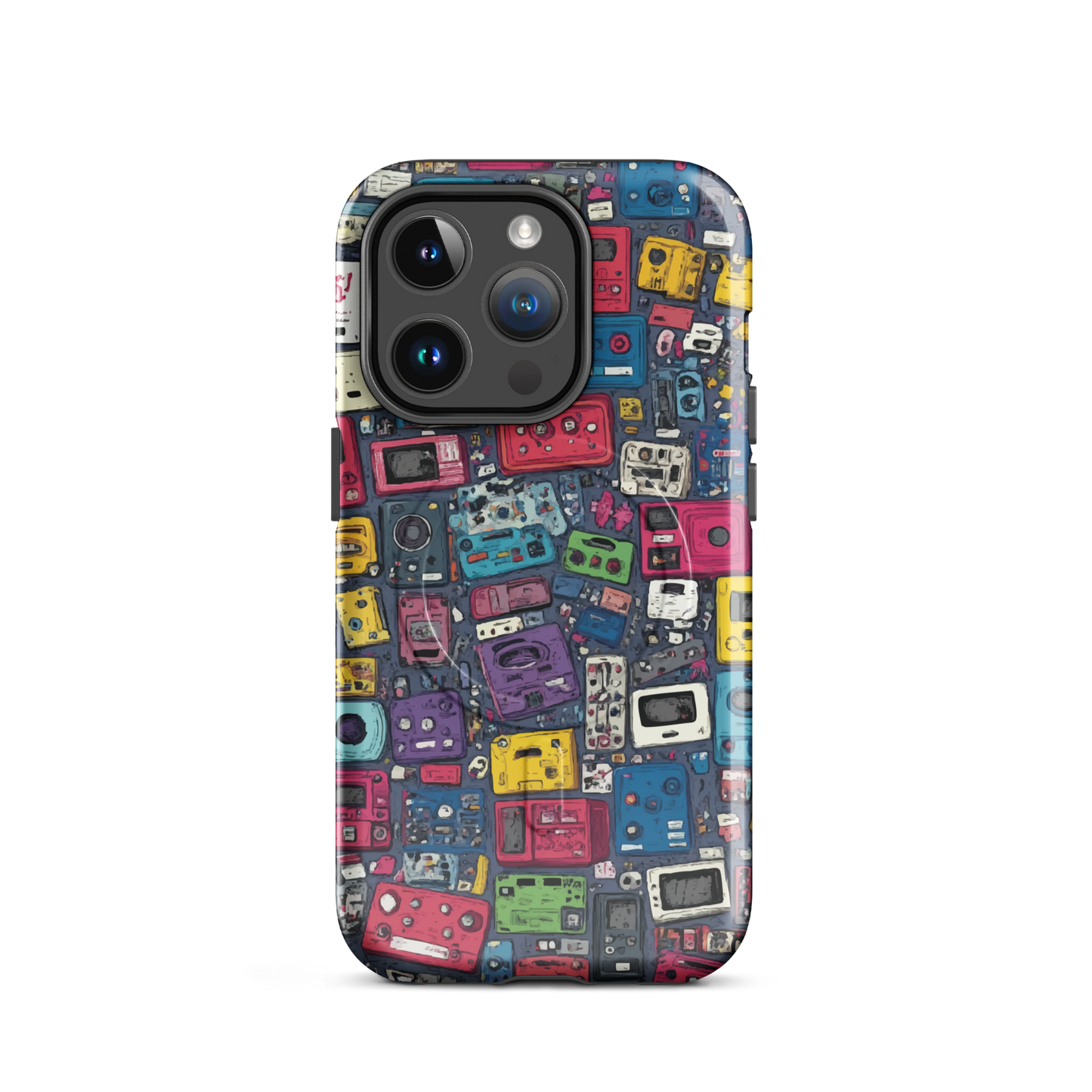 'Arcade' iPhone 14 Pro MagSafe tough phone case - protective glossy case NZ Australia