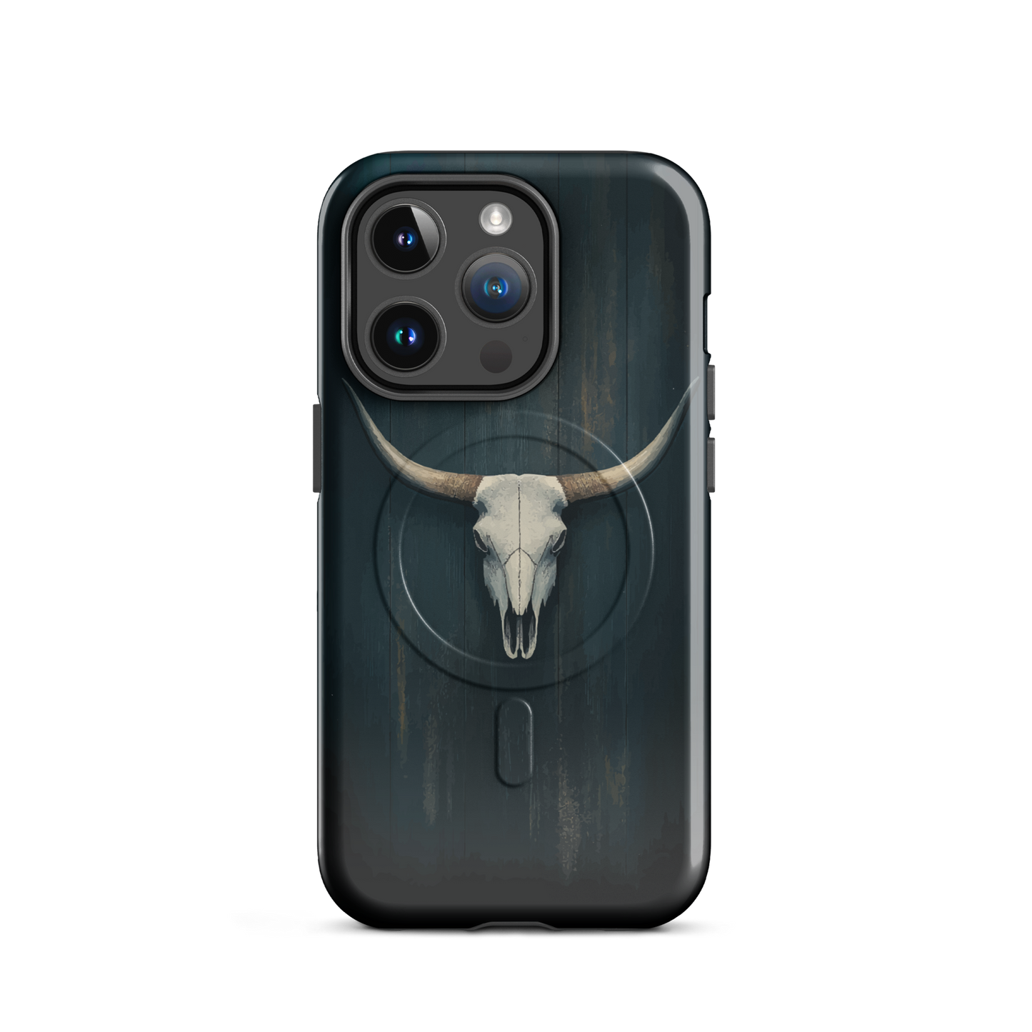 'Longhorn' iPhone 14 Pro MagSafe tough phone case - protective glossy case NZ Australia
