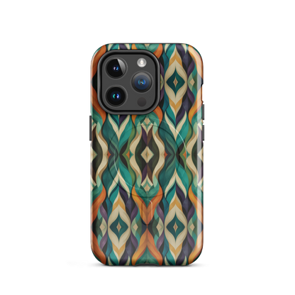 'Rhythm' iPhone 14 Pro MagSafe tough phone case - protective glossy case NZ Australia