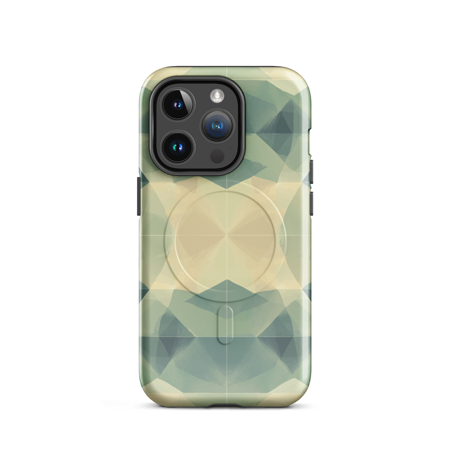 'Symmetry' iPhone 14 Pro MagSafe tough phone case - protective glossy case NZ Australia