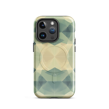 'Symmetry' iPhone 14 Pro MagSafe tough phone case - protective glossy case NZ Australia