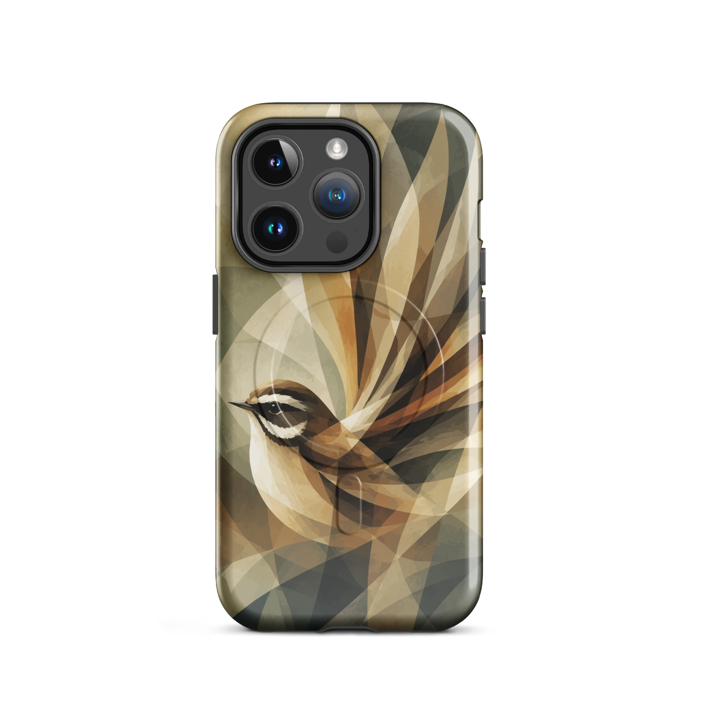'Fantail' iPhone 14 Pro MagSafe tough phone case - protective glossy case NZ Australia