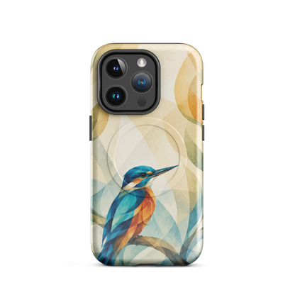 'Kotare' iPhone 14 Pro MagSafe tough phone case - protective glossy case NZ Australia