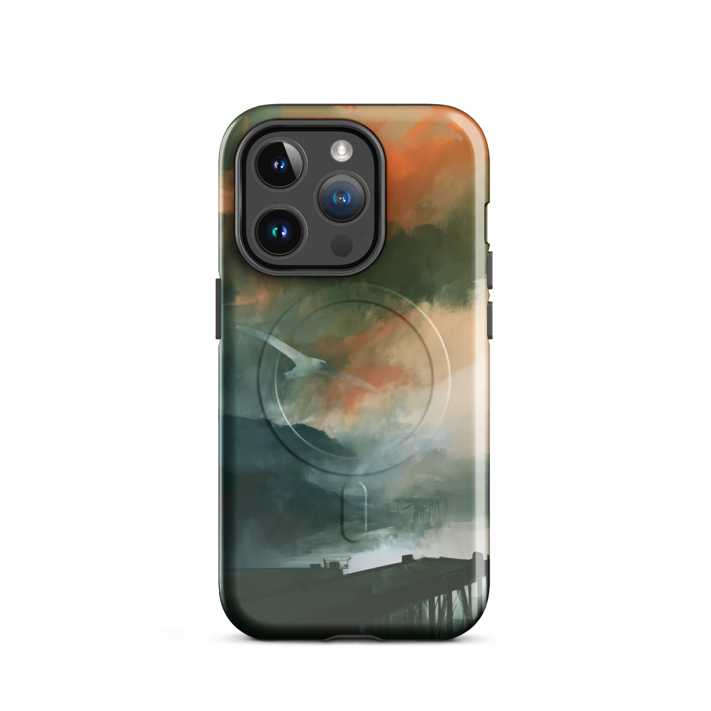 'Harbour' iPhone 14 Pro MagSafe phone case - protective glossy case NZ Australia