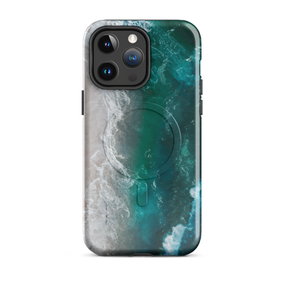 'Ocean View' iPhone 14 Pro Max MagSafe tough phone case - protective glossy case NZ Australia