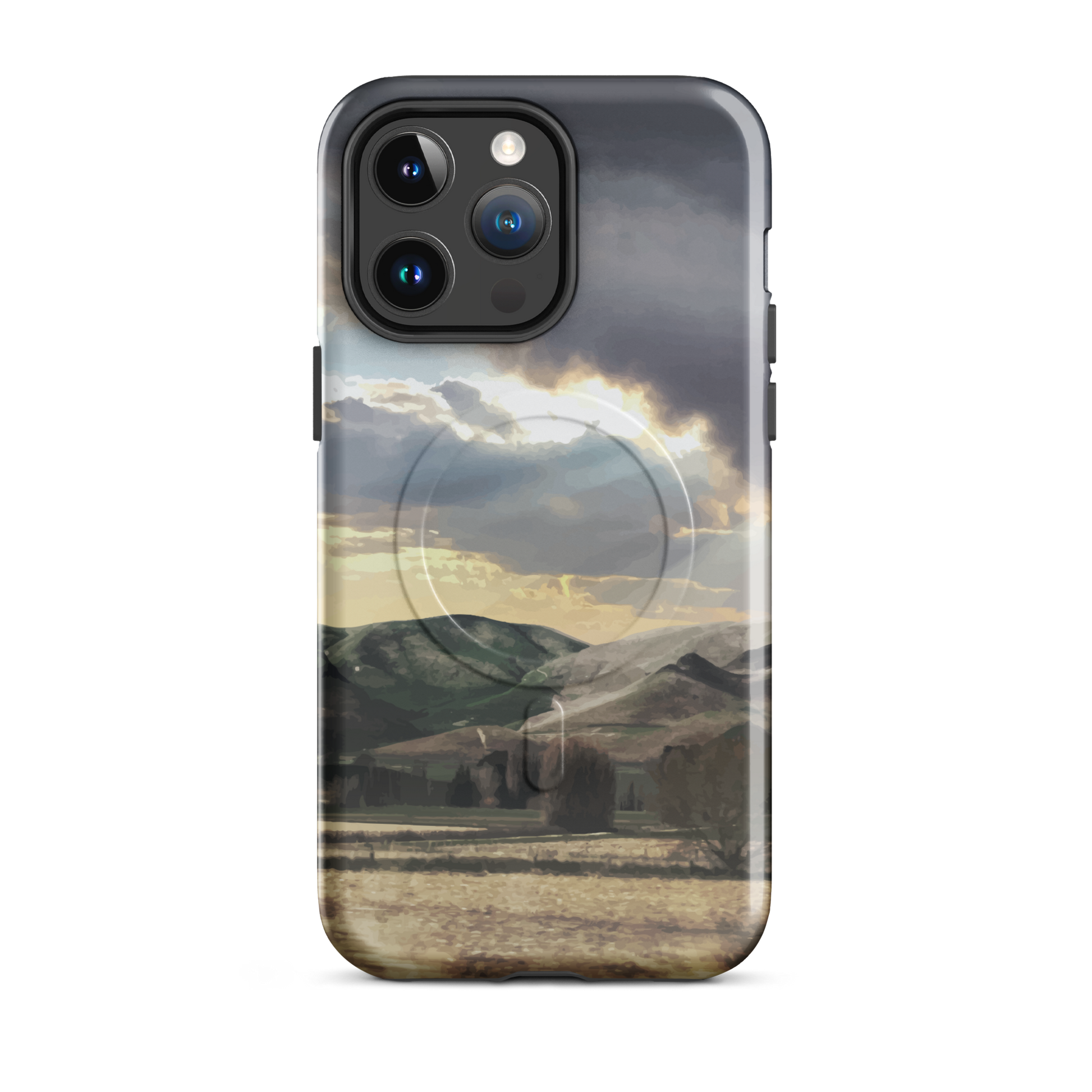 'Te Hauke' iPhone 14 Pro Max MagSafe tough phone case - protective glossy case NZ Australia