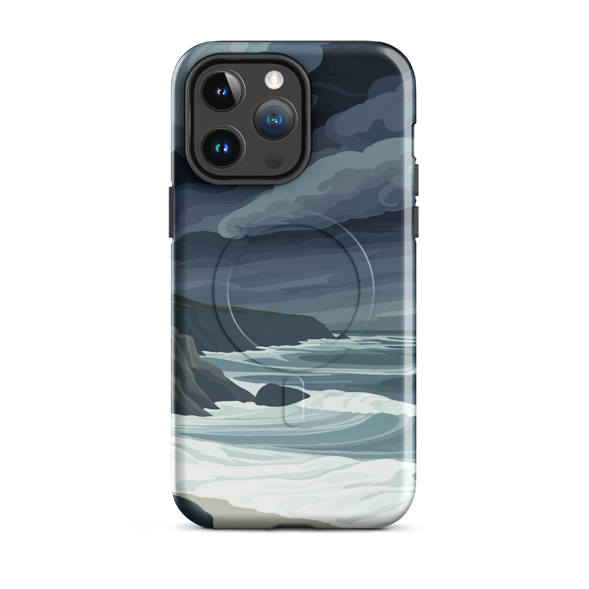 'Cape Kidnappers' iPhone 14 Pro Max MagSafe tough phone case - protective glossy case NZ Australia