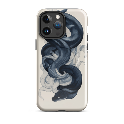 'Midnight Python' iPhone 14 Pro Max MagSafe tough phone case - protective glossy case NZ Australia