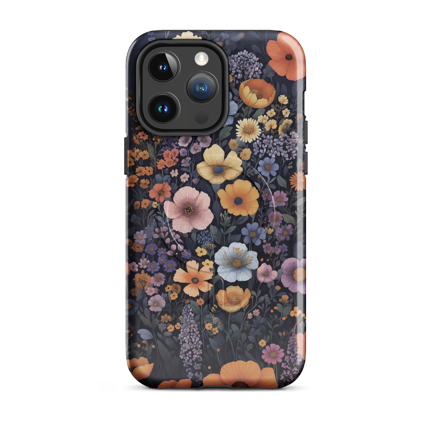 'Wildflowers' iPhone 14 Pro Max MagSafe tough phone case - protective glossy case NZ Australia