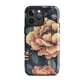 'Vintage Pink Roses' iPhone 14 Pro Max MagSafe tough phone case - protective glossy case NZ Australia