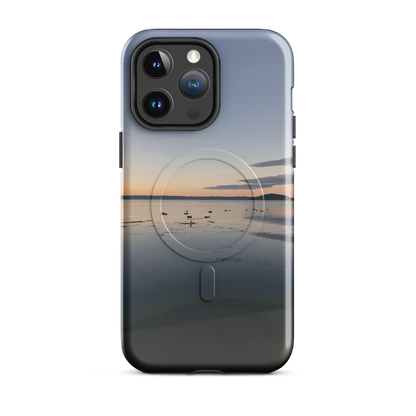 'Whispers on the Lake' iPhone 14 Pro Max MagSafe tough phone case - protective glossy case NZ Australia