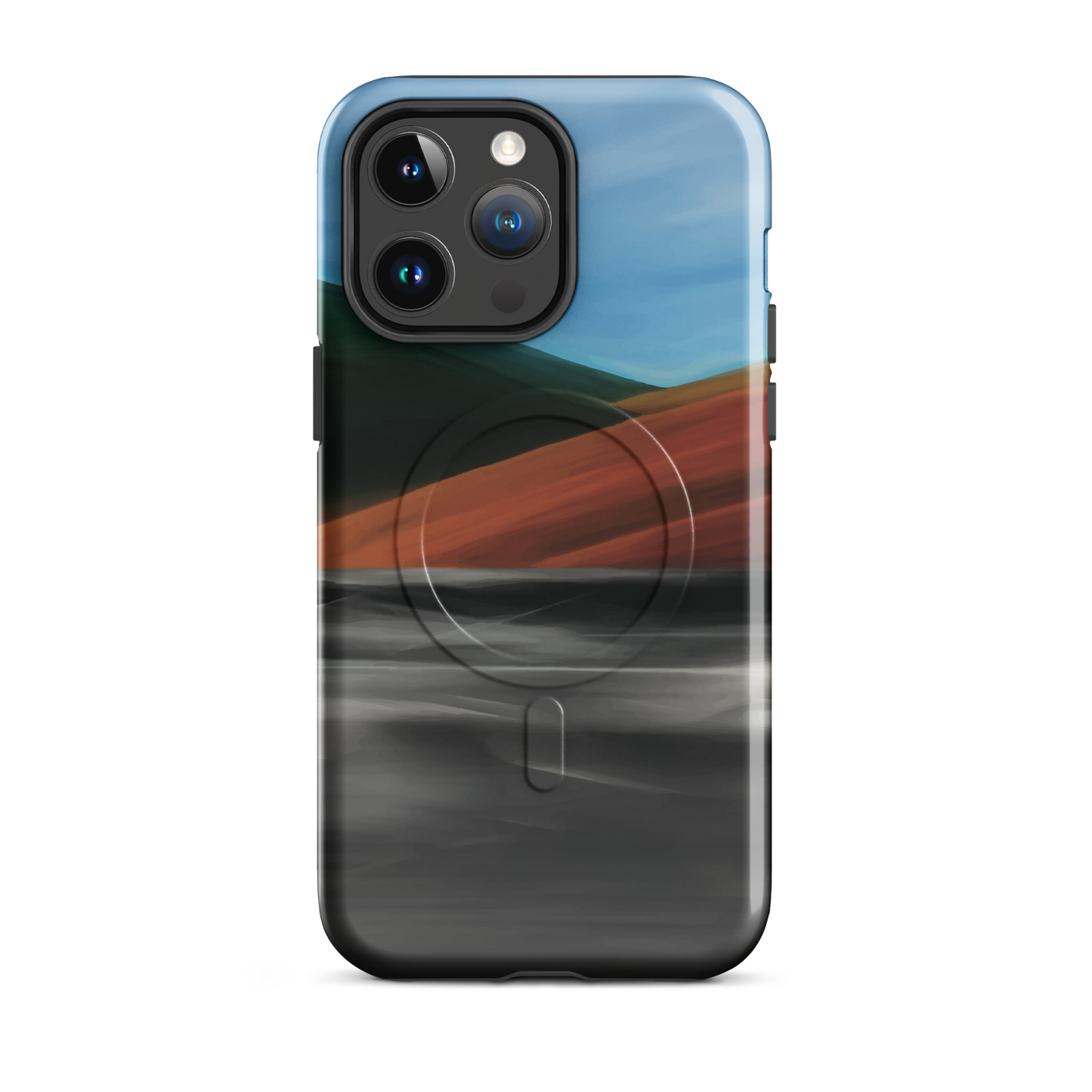 'Heat Wave' iPhone 14 Pro Max MagSafe tough phone case - protective glossy case NZ Australia