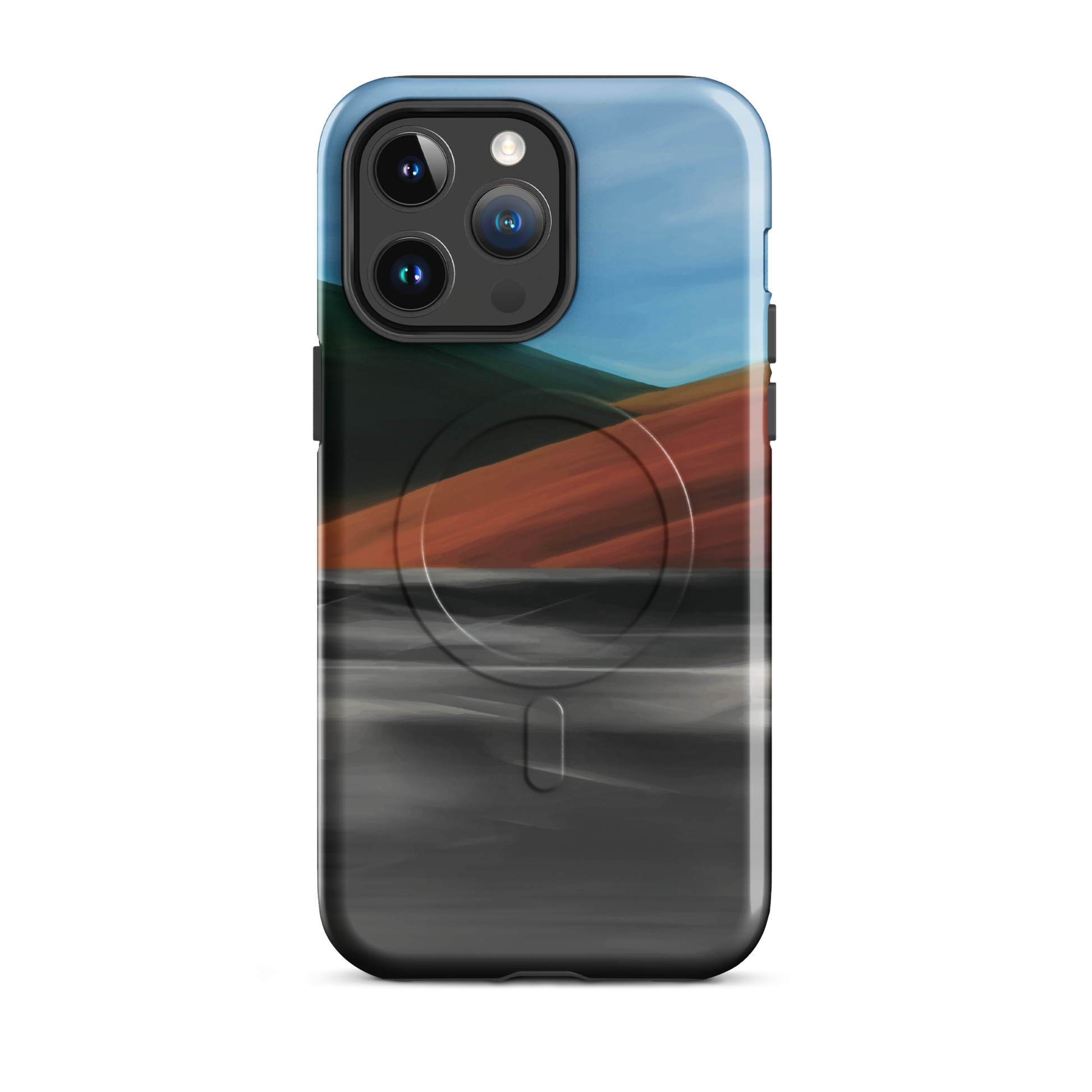 'Heat Wave' iPhone 14 Pro Max MagSafe tough phone case - protective glossy case NZ Australia