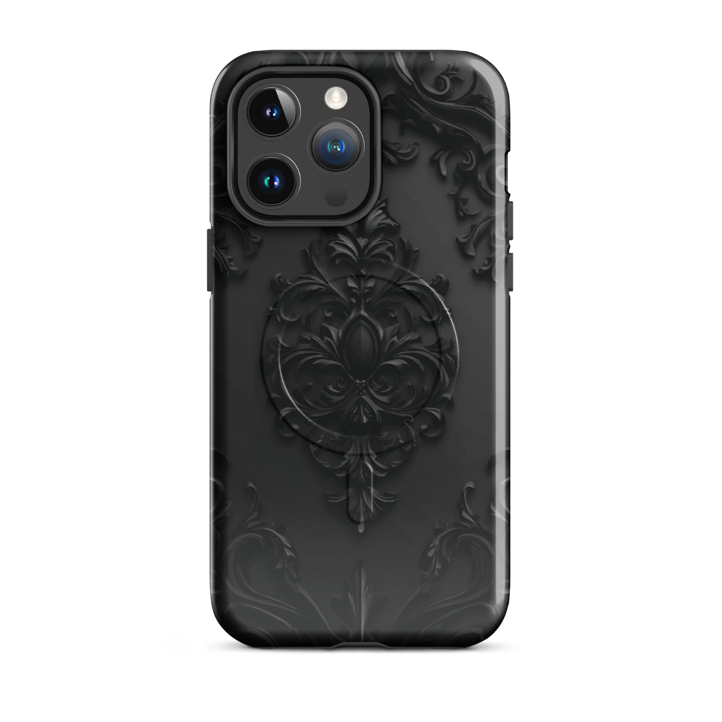 'Obsidian' iPhone 14 Pro Max MagSafe tough phone case - protective glossy case NZ Australia