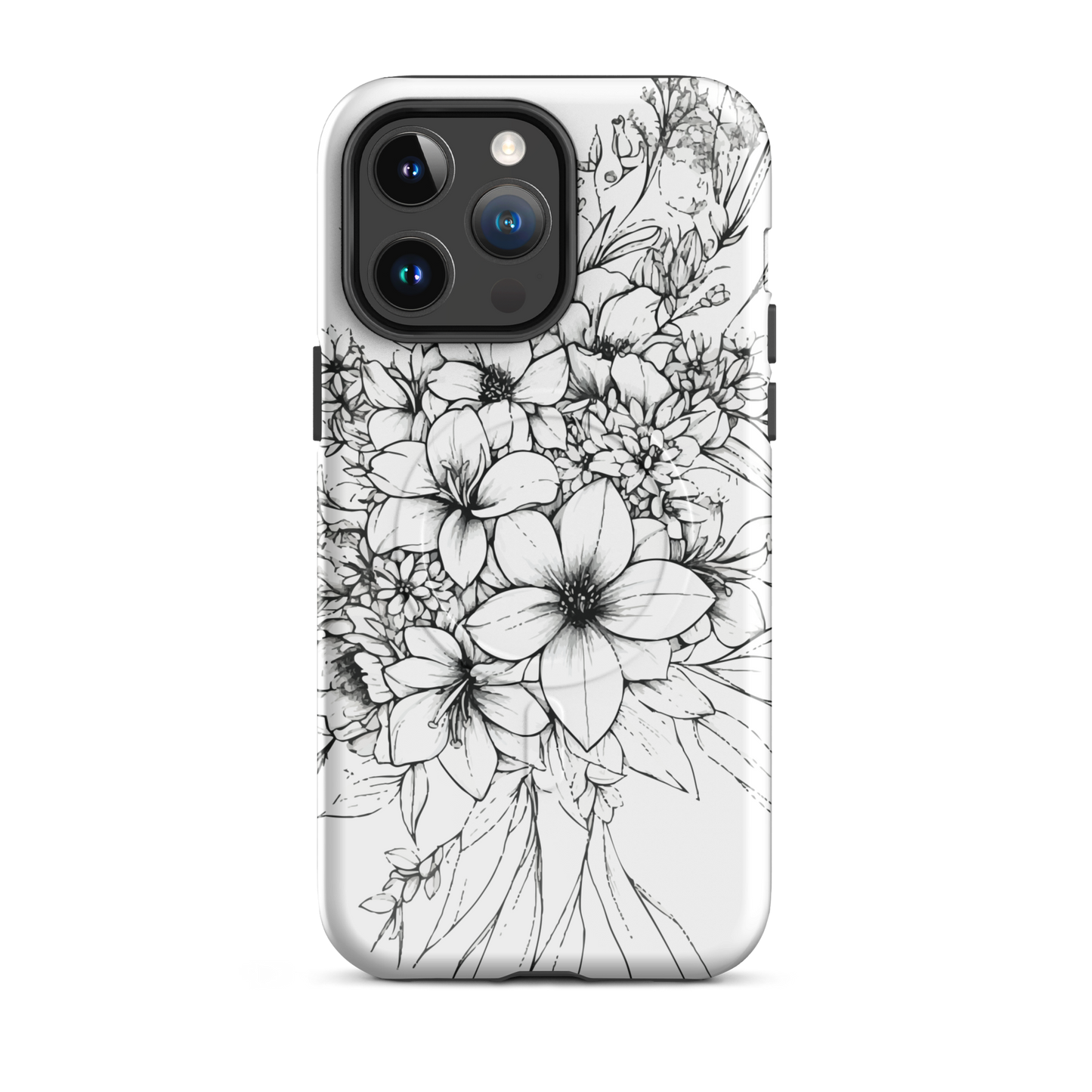 'Silhouette' iPhone 14 Pro Max MagSafe tough phone case - protective glossy case NZ Australia