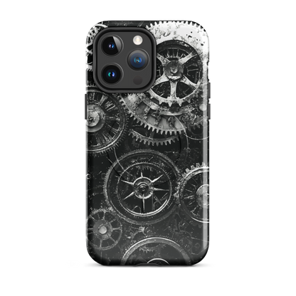 'Clockwork' iPhone 14 Pro Max MagSafe tough phone case - protective glossy case NZ Australia