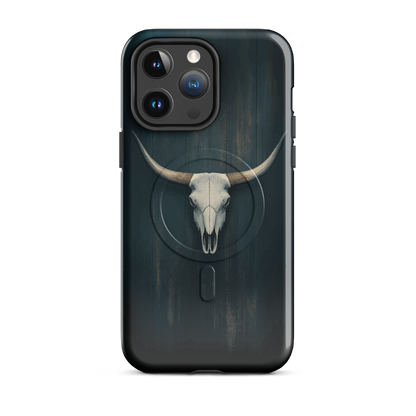 'Longhorn' iPhone 14 Pro Max MagSafe tough phone case - protective glossy case NZ Australia