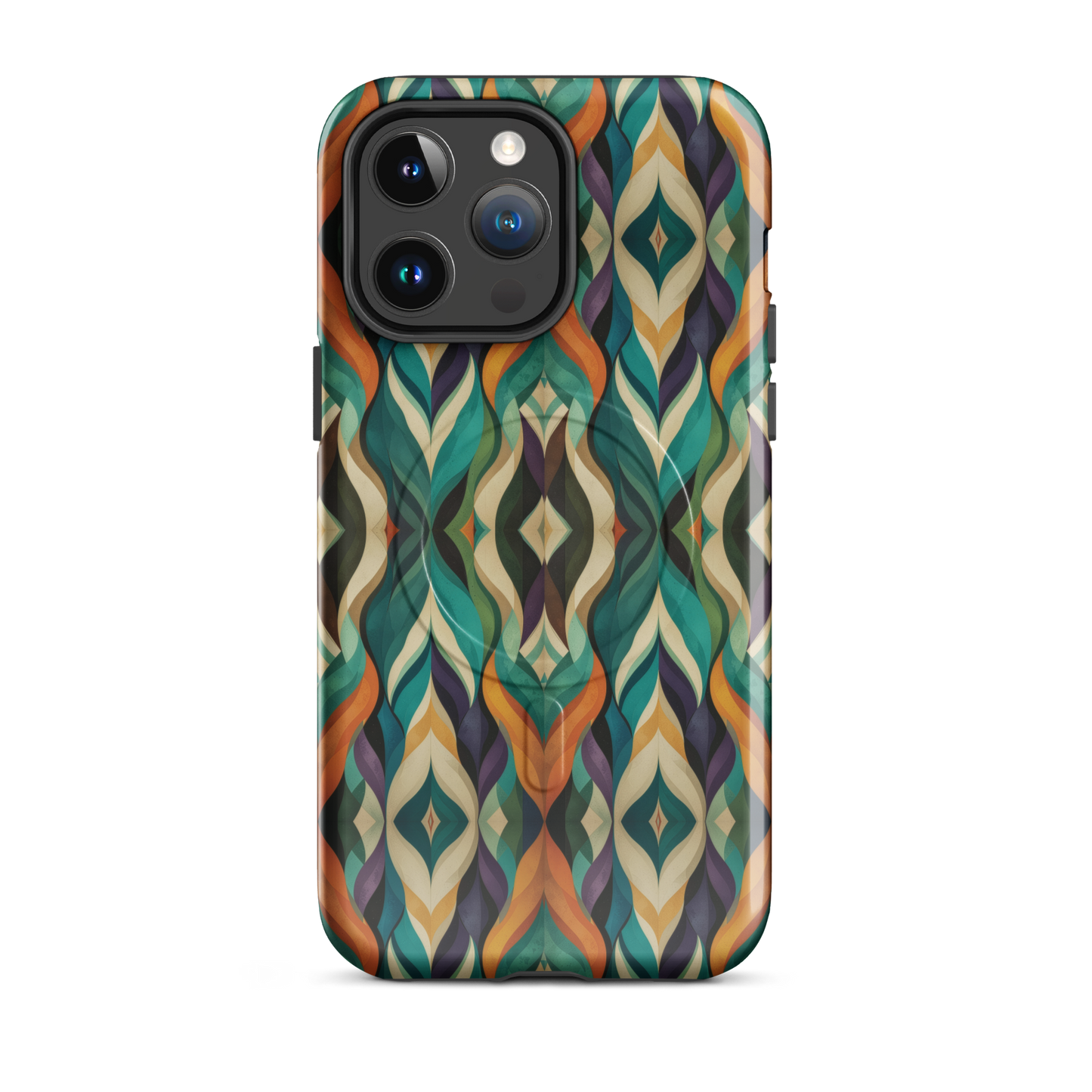 'Rhythm' iPhone 14 Pro Max MagSafe tough phone case - protective glossy case NZ Australia