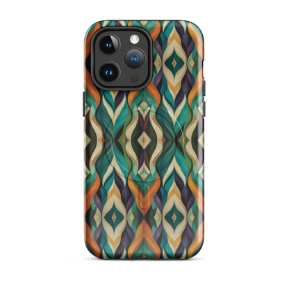 'Rhythm' iPhone 14 Pro Max MagSafe tough phone case - protective glossy case NZ Australia